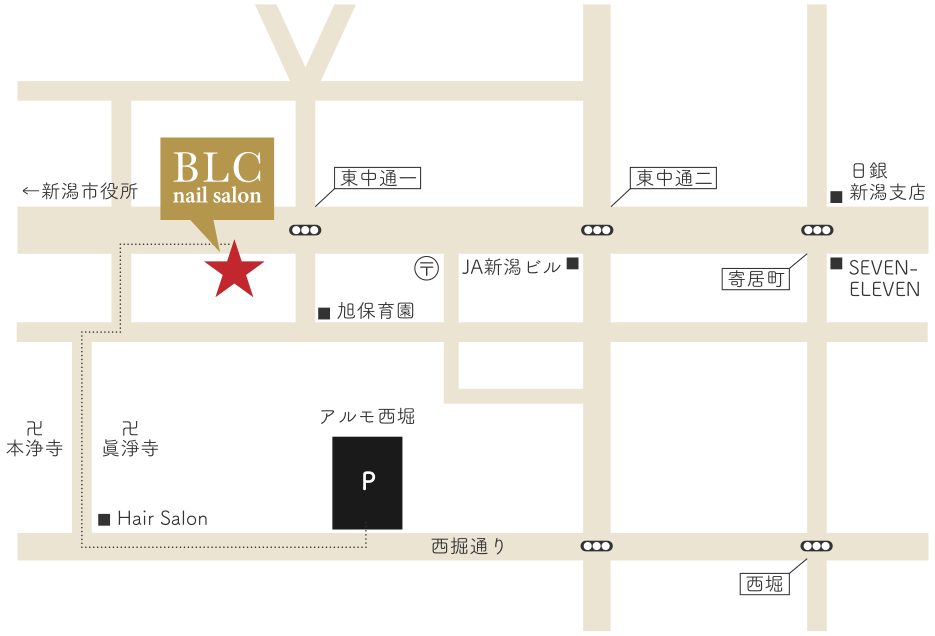 blc nail salon access map